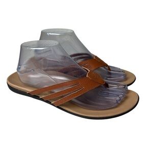 Vionic Alta Brown Strappy Leather NWOB Sandals Size Womens 10